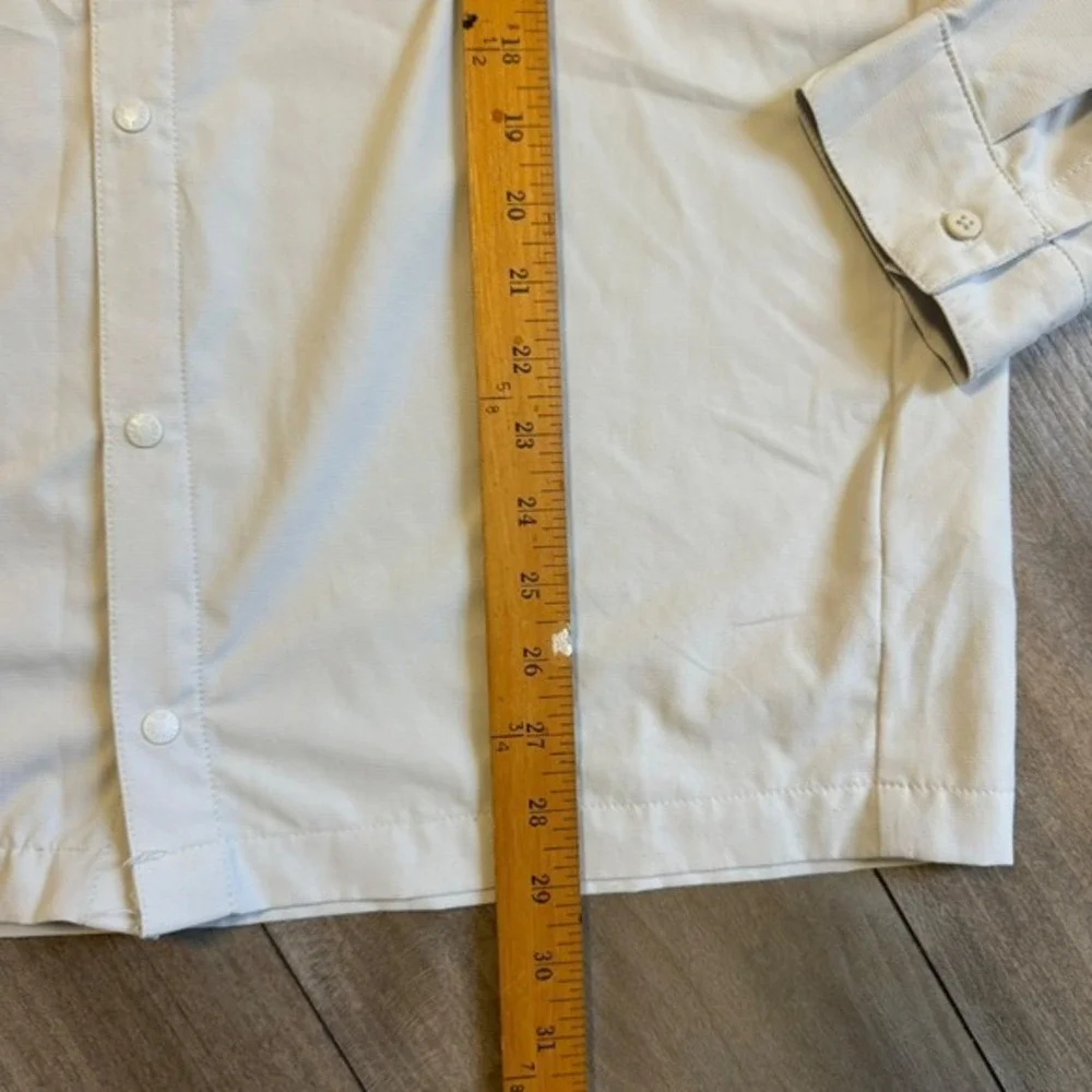 The North Face Mens‎ Long Sleeve Button Up Shirt Khaki Outdoor Size L Bin G-19